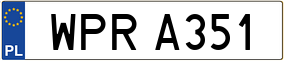 Trailer License Plate